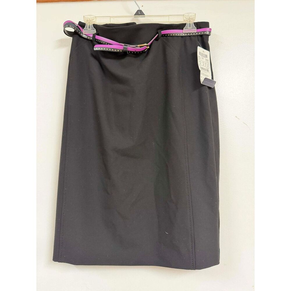 Frank Walder Women Belted Pencil Skirt Size 38